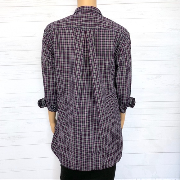 Rag & Bone Plaid Button Front Tunic Long Sleeve Shirt Women’s Size XS - Picture 4 of 10